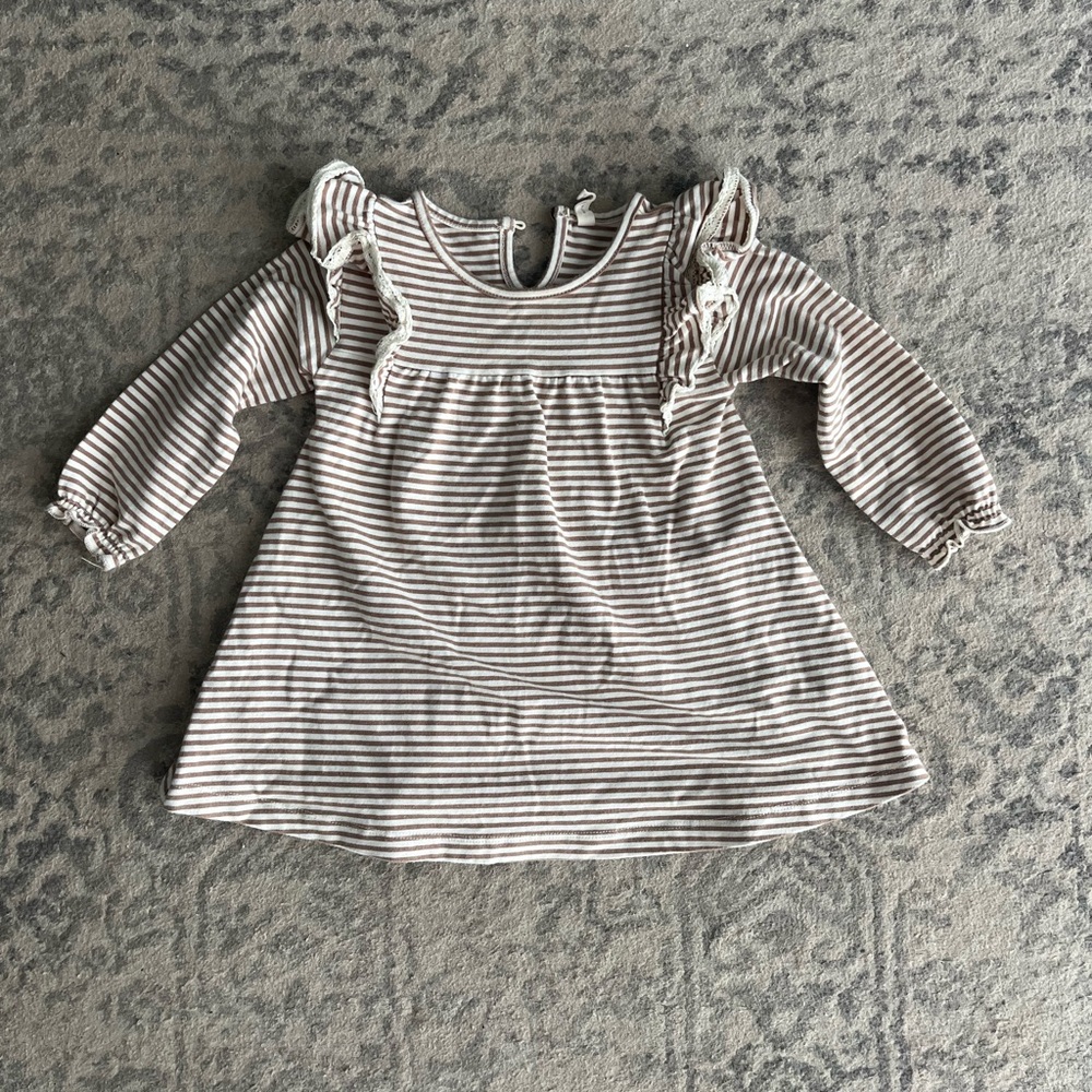 Quincy Mae Ruffle Trim Dress